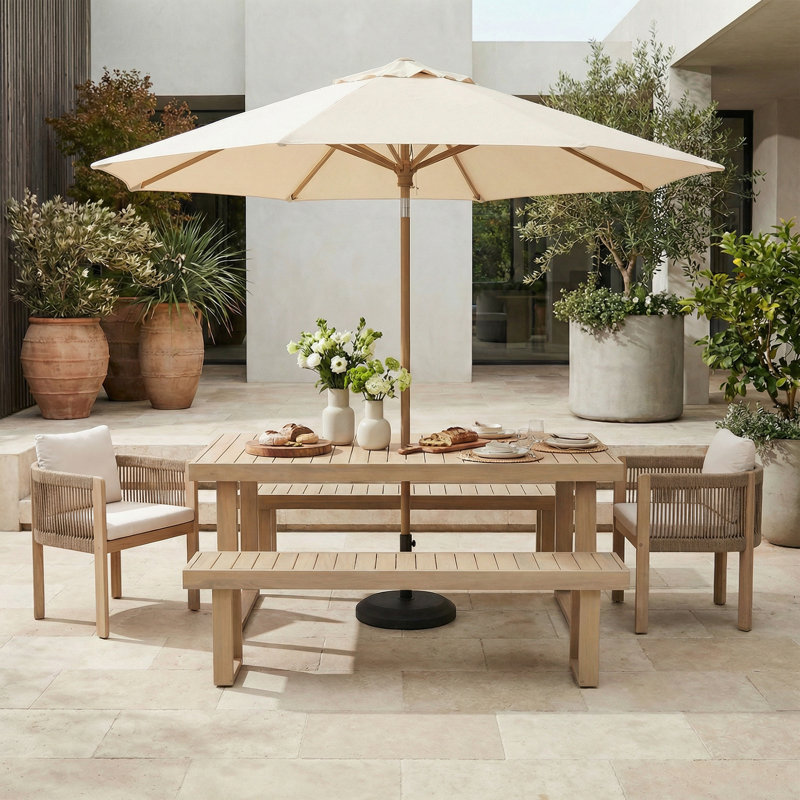6 - Person Rectangular Outdoor Dining Set