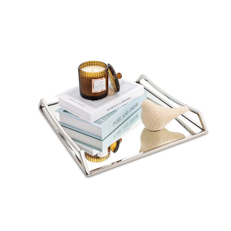 Plateau de coiffeuse Carilyn, Argent