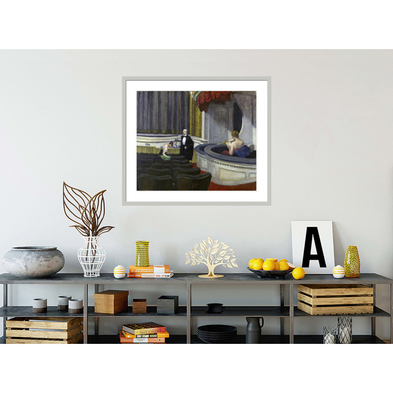 «Two on the Aisle» par Edward Hopper, impression giclée sur cadre, 33.5" H x 38.72" W