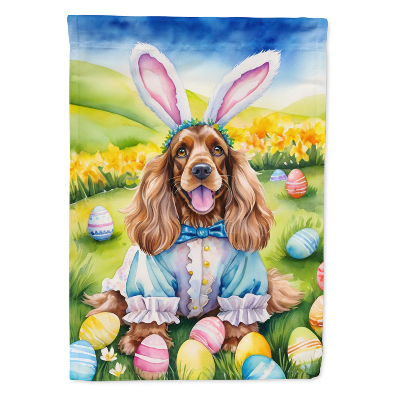 Easter Egg Hunt Double Sided 40'' H x 28'' W Polyester Easter House Flag