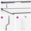 VidaXL Polyester Cover Retractable Patio Awning-125829448-125829440