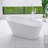 61'' Acrylic Freestanding Soaking Bathtub In Glossy White