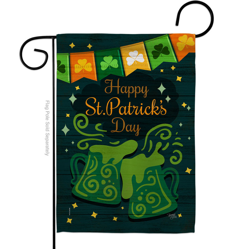 Drapeau de jardin en polyester 18,5 x 13 po Avo