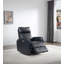 Fauteuil inclinable électrique pivotant en cuir véritable Corvin-1369155174
