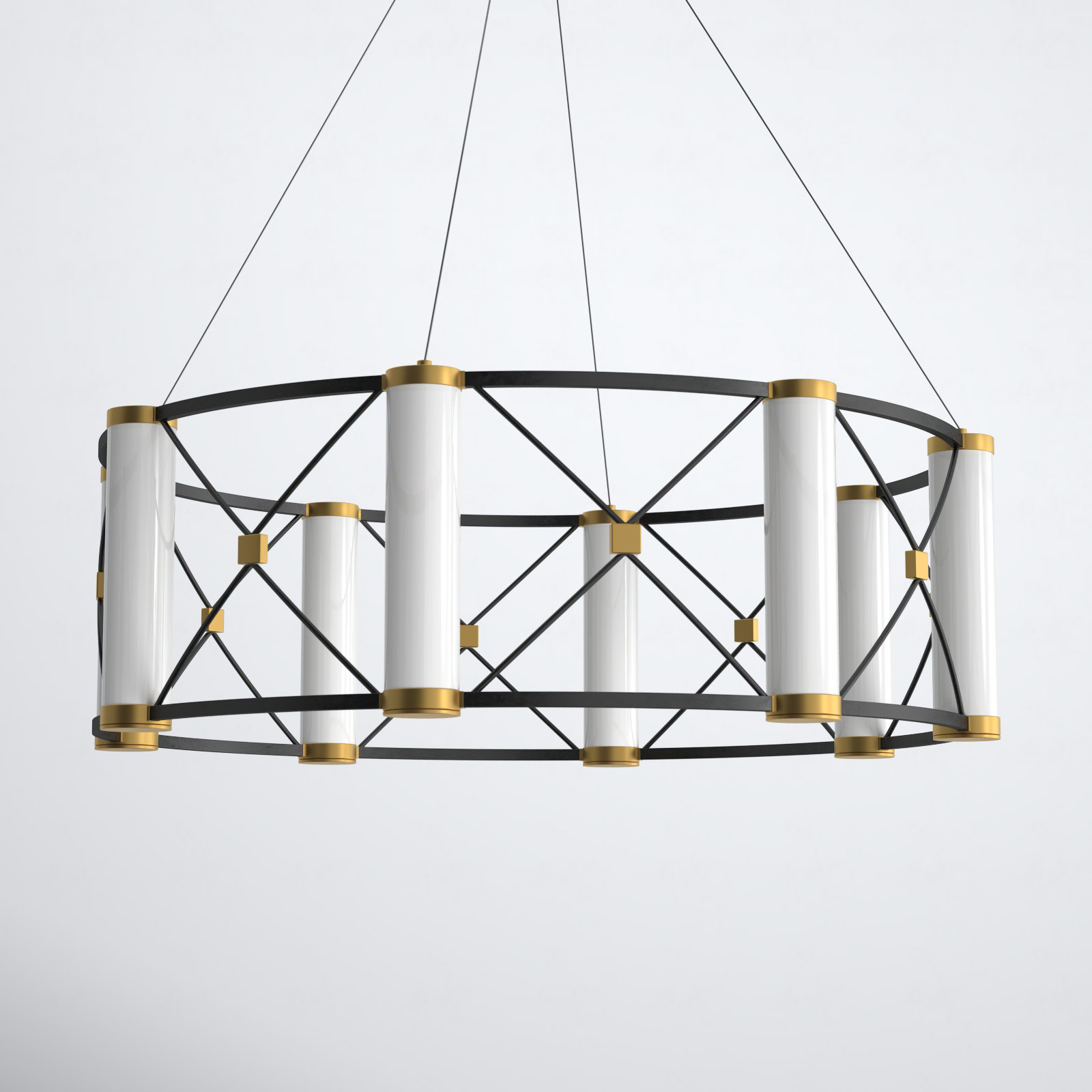 Joseph 8 - Light Metal Dimmable LED Chandelier