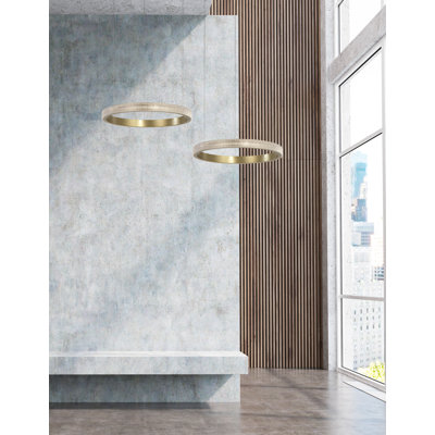 Orlando 1 - Light Antique Brass LED Pendant