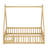 Tent-Inspired Floor Bed With Guardrails, Slats, And Playful Door Opening-953055915-953055926