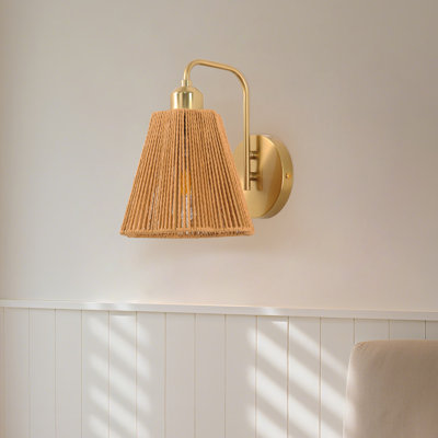 Applique murale à bras 1 lumière Boho Brown