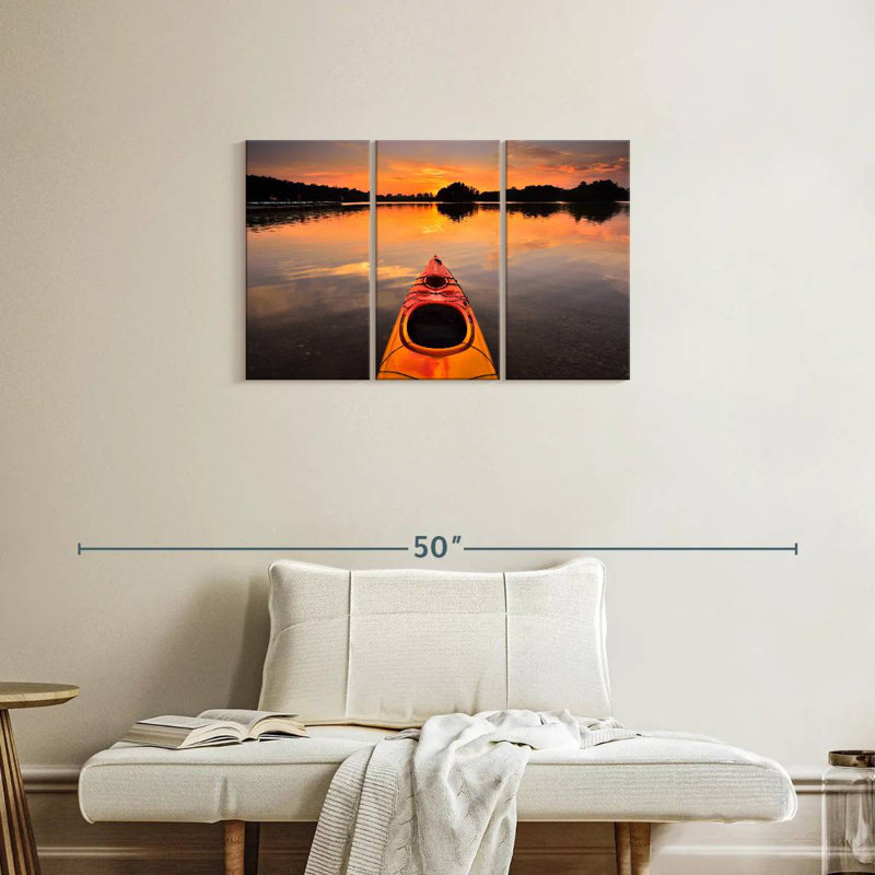 Mehar Orange Kayak, 20" H x 33" W