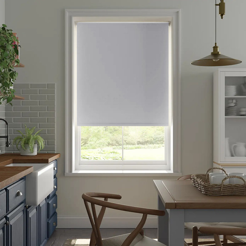 Blackout Roll-Up Blind, White, 45 cm L x 180 cm W