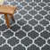 AVA Grey Machine Tufted Area Rug – Washable, Low Pile