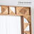 Retro Pine Rectangular High-Definition Full-Length Mirror