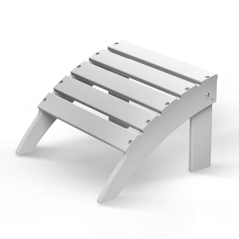 Repose-pieds d'extérieur Anayelly, Blanc