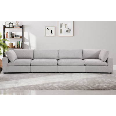 Canapé modulaire 154,4 po à 4 coussins