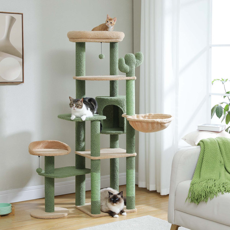 Arbre à chat Epifanio H 59 po, Vert