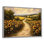 Donald tournesols le long du chemin de terre II - tournesols, art mural sur toile