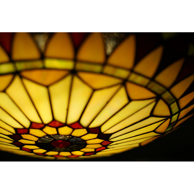 Lorentz Glass Semi Flush Mount