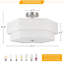Luminaire de plafond semi-encastré à 3 lumières en métal et en tissu Muho pour salle à manger, salon, chambre à coucher, couloir, entrée, cuisine-1638772072