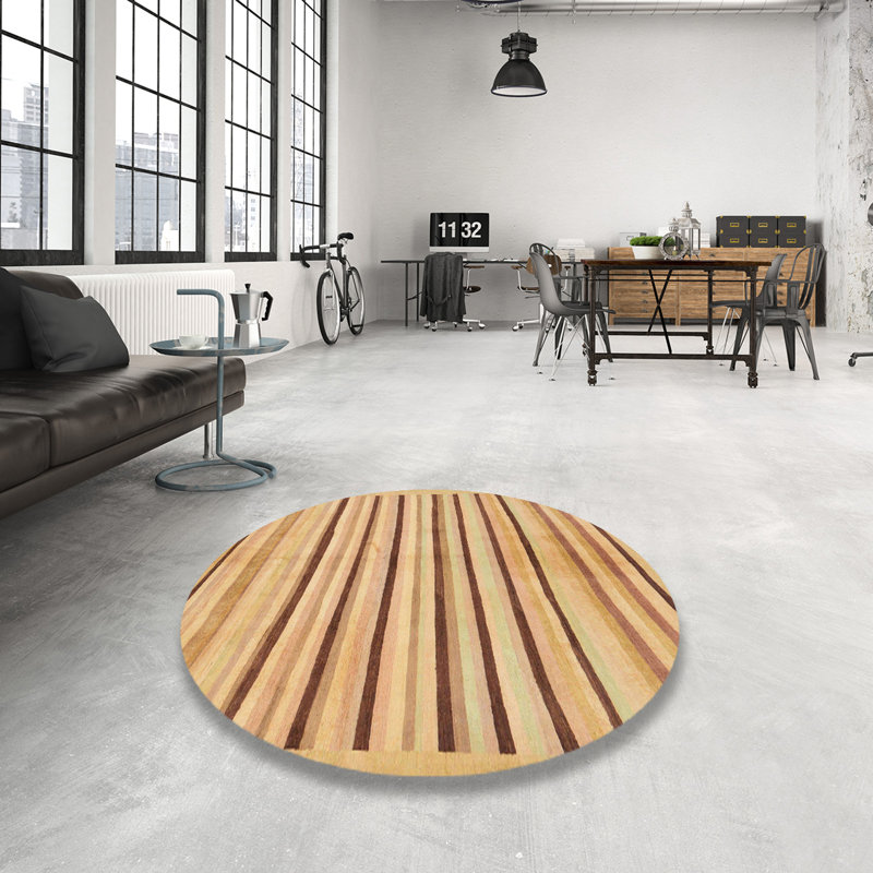 Tapis abstrait moderne 257, Rond 6 pi