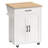 Insken 33.3" Rolling Kitchen Island Cart with Storage and Drop Leaf-1212658089