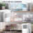 R.W.FLAME Portable 3-in-1 10000BTU Air Conditioner with Remote Control,24Hrs Timer,Digital Display-88128845