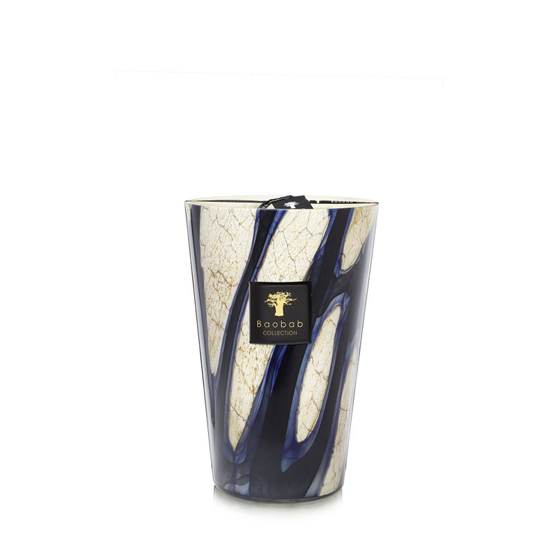 Stones Lazuli Candle, 13.8" H x 9.36" W x 9.36" D
