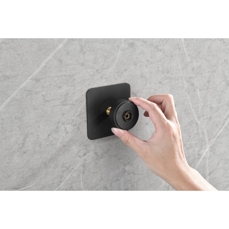 Master Shower Volume Controller. Brass Handle Adjustable Valve. 3/4" Cast Metal. Corrosion Resistance Upgrade. Rust Proof. Matt Black. Simple Installation. 3.41 In. W X 2.19 H D. 2 Lb Control