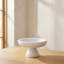Palermo Pedestal Bowl White Marble