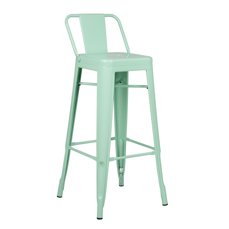 Tabouret de bar 26 po low back Hakana, Menthe verte