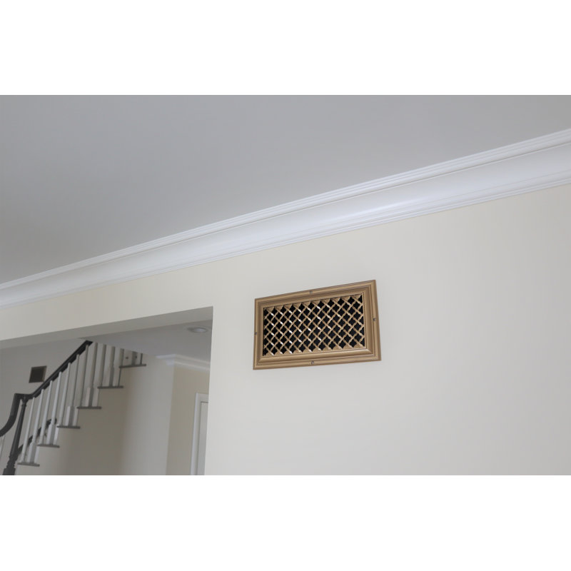 Grille murale en résine non finie - à peindre, 14 po x 14 po
