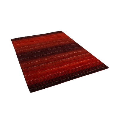 Potts Power Loom Wool Red Rug