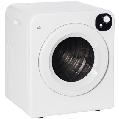 HomCom 3.2 Cubic Feet Vented Electric Dryer with Steam Dry