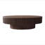 Table basse 47 po ovale avec rangement Table d'appoint moderne en placage de bois massif pour salon, chambre à coucher, appartement ou bureau-1905580162