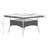  Garden Dining Set Black Poly Rattan Standard Removable Covers