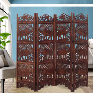 Colleene Elephant 4 Panel Room Divider