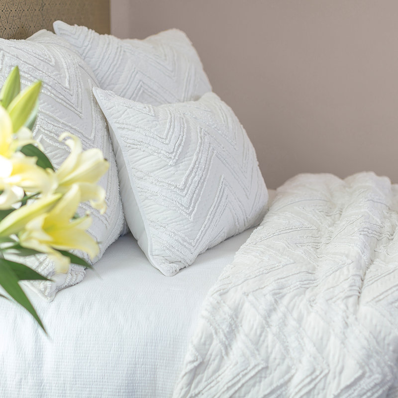 Candlewick Dove Embroidered Pillow