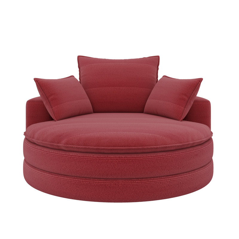 Canapé pivotant Boneless, Rouge