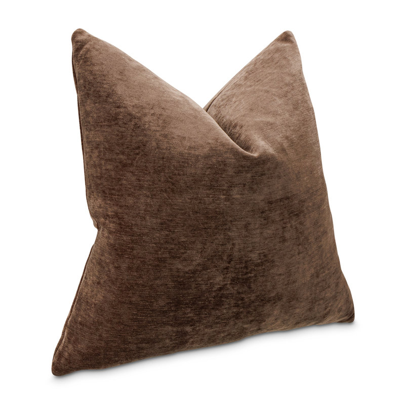 The Smith Square Pillow Cover & Insert, Chocolate