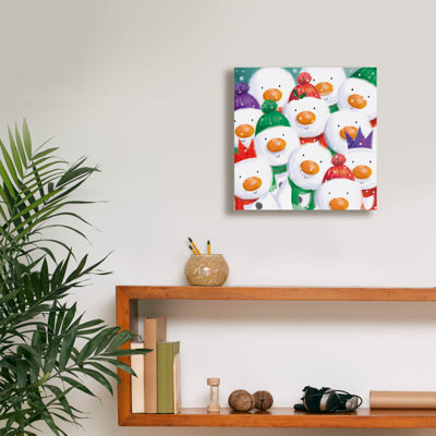  «Snowman Gathering» par Elle Media Group SA, art mural sur toile
