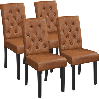 19.3 " H Faux Leather Upholstered Side Chair