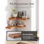 Tablettes d'angle flottantes en bois 17 po x 12 po-95385818