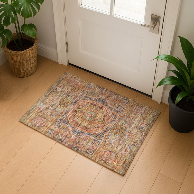 Premium Machine Washable Lubbers AMF1743 Global Rug