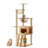 Wood Cat Tree Tower With Acrylic Hammock