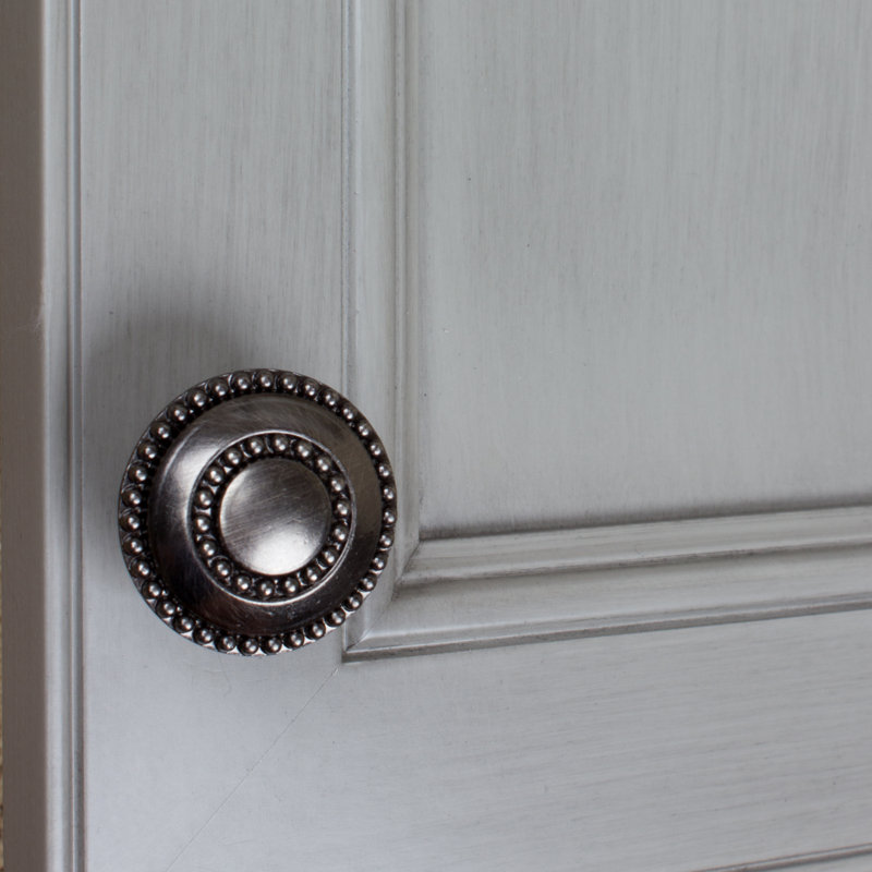 1 3/8" Diameter Mushroom Knob Multipack, Brushed Pewter