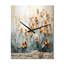 Horloge murale florale à érable gris pêche I - Whispering Maple-99631485