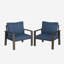 Outdoor Aluminum Sofa Patio Armchair with Cushions(Set of 2)-1960993208