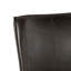 Avery Dining Chair In Dark Brown Leather With Matte Brown Legs - Set Of 2
