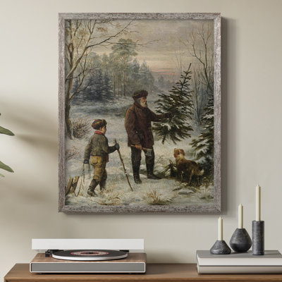 «Vintage Landscape CCLIV», reproduction encadrée - bois massif