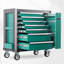 Coffre à roulettes multi-outils vert avec roulettes l 36,1 po