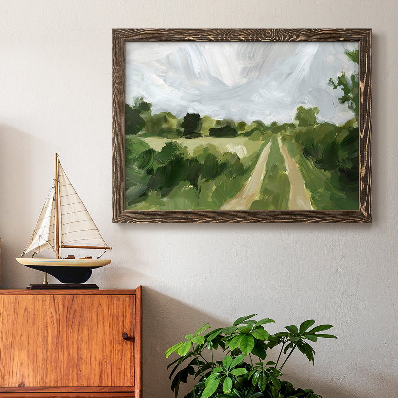 Meadow Trail II, reproduction d'art sur toile, Noyer, H 28 po x l 42 po x P 1,5 po